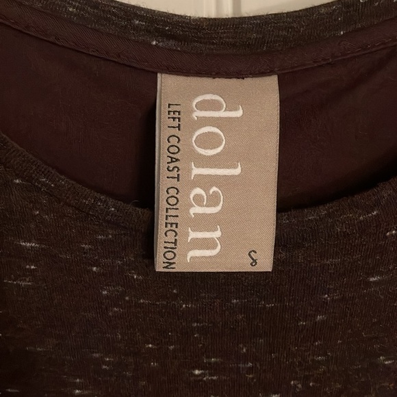 DOLAN LEFT COAST COLLECTION midi handkerchief‎ hem black/whiteblend dress - Picture 3 of 14